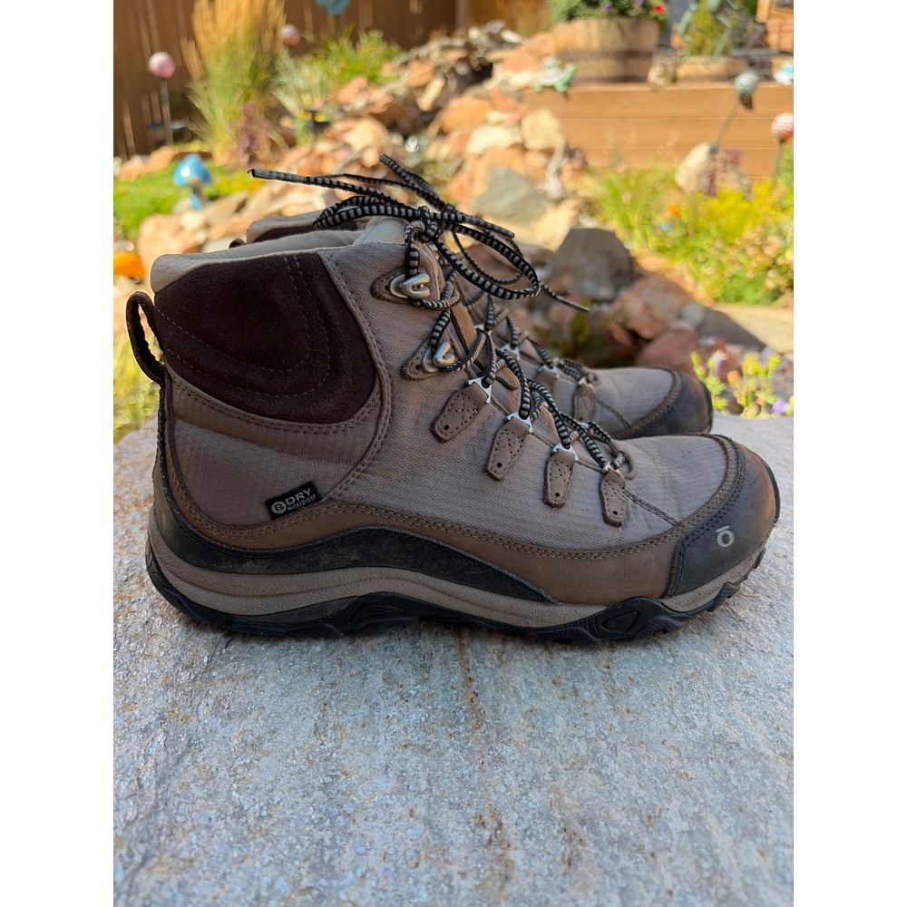 Oboz Juniper Mid B-DRY Hiking Boots Womens 10 Brown Waterproof Trail Shoes 22902
